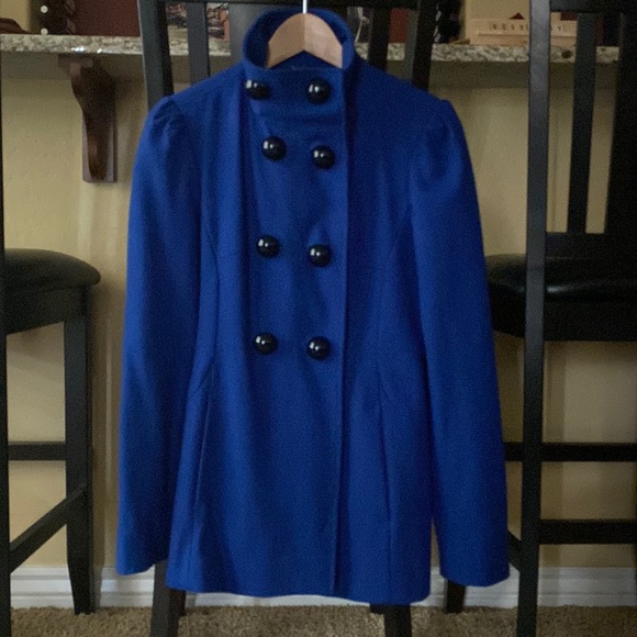 Black Rivet Jackets & Coats Royal Blue Coat Poshmark